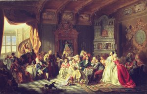 La Asamblea bajo Pedro el Grande de Stanislaw Chlebowsky